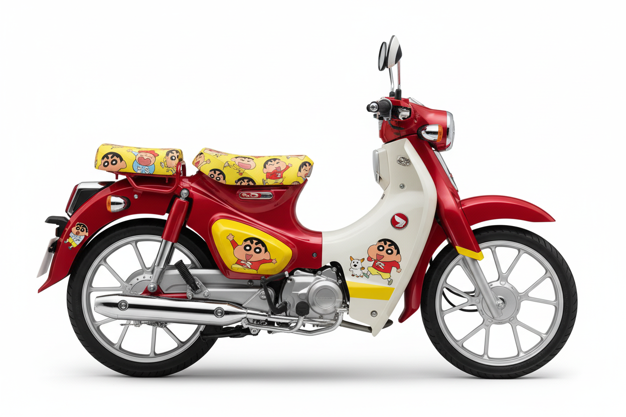 Super Cub 125 Shin-chan Red Pop Art Edition